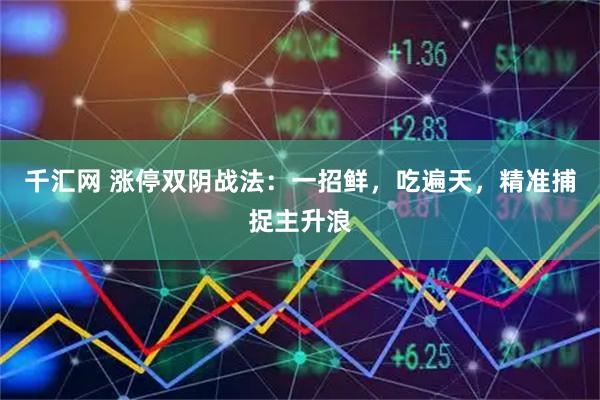千汇网 涨停双阴战法：一招鲜，吃遍天，精准捕捉主升浪